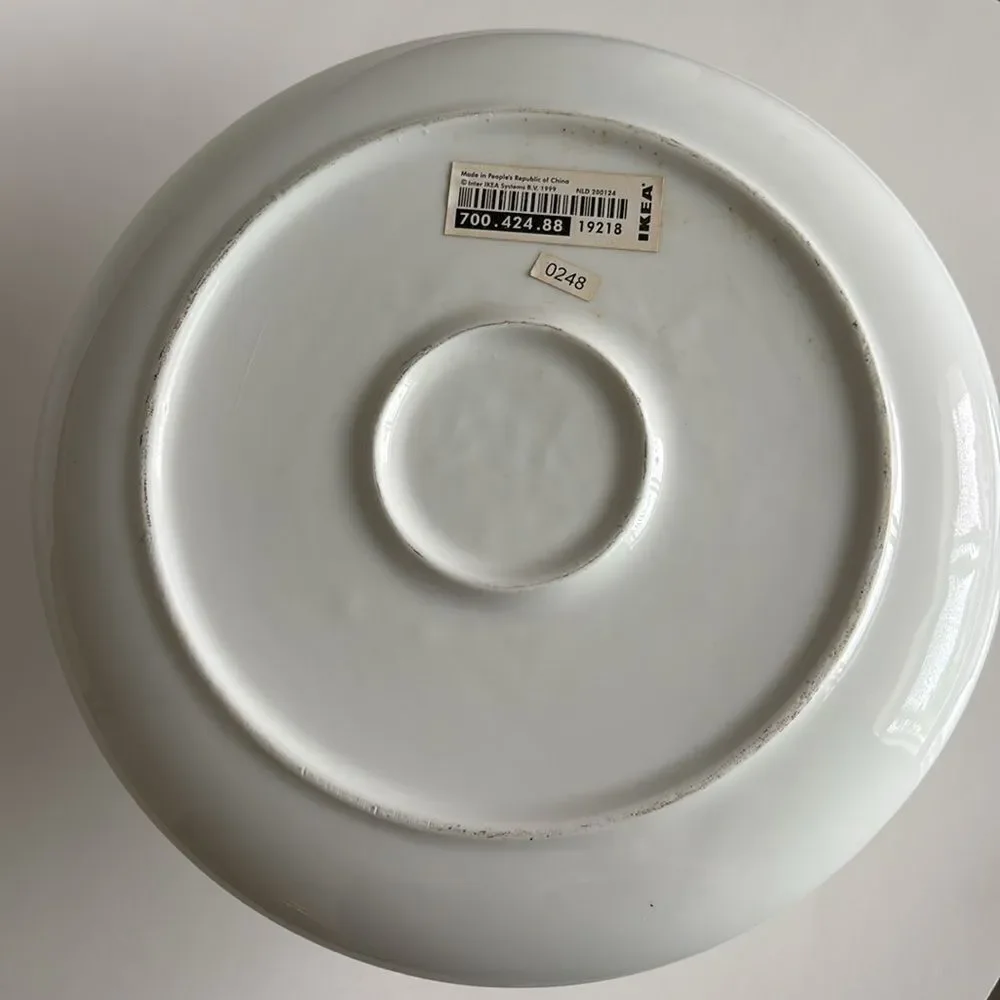 IKEA White Ceramic Taper Candleholder